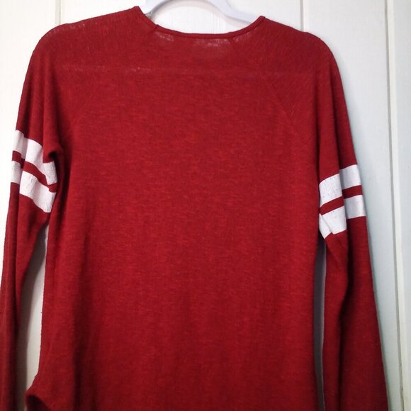 Disney Shirt Women S Long Sleeve Mickey Graphic Wear Red - Picture 16 of 16